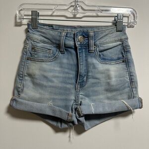 American Eagle Outfitters Classic Light Blue Jean Shorts for Women